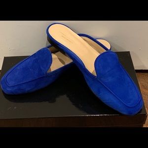 Italian Suede Loafer Mules